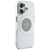 Etui Guess IML Metal Colored Circle      Classic Logo MagSafe do iPhone 16 szary