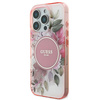 Guess GUHMP16XHFWBDCEP iPhone 16 Pro Max6.9" różowy/pink hardcase IML Flower & Tonal Circle MagSafe