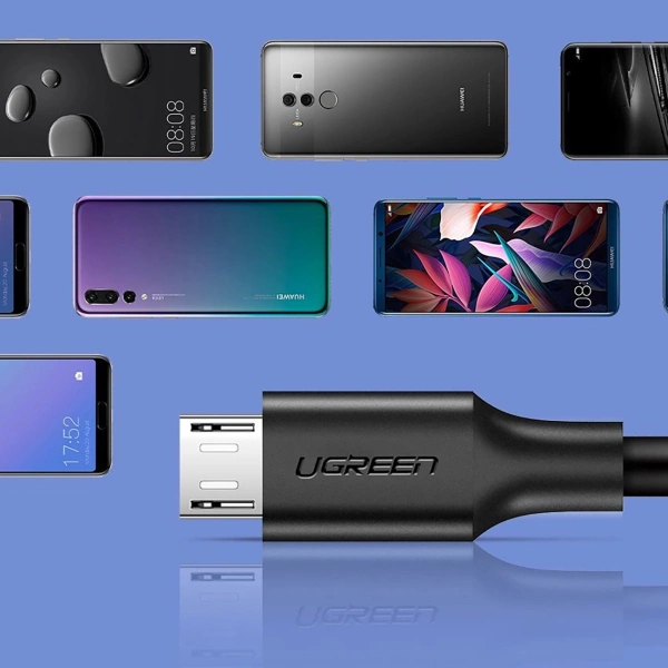 Kabel Ugreen US289 60135 micro USB / USB-A 0.5m - czarny