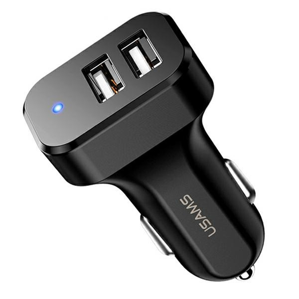 USAMS ŁAD. SIEC. 1XUSB-C+1XUSB T47 65W PD FAST CHARGING SUPER SI CZARNY /BLACK CC153TC01  (US-CC153)