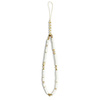 GUESS ZAWIESZKA GUSTPEARW PHONE STRAP BIAŁY/WHITE HEISHI BEADS