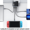 USAMS Ład. siec. 2xUSB-C+2xUSB T44 100W (only head) PD3.0 +QC3.0 Fast Charging czarny/black CC145TC01 (US-CC145)