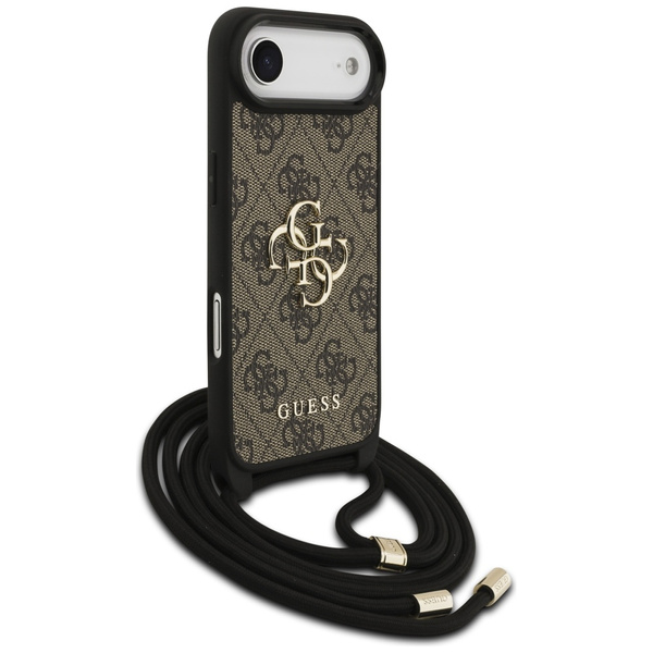 Etui Guess 4G Big Logo Cord Stap         Crossbody do iPhone Air brązowy