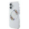 Guess GUHMP16MHFWFCT iPhone 16 Plus6.7" przeźroczysty/transparent hardcase IML Flowers Wreath MagSafe