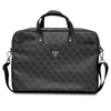 Guess Torba GUCB15P4TK 16" czarny/black Saffiano 4G Triangle Logo