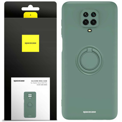 Spacecase Etui Silicone Ring Redmi Note 9S/9 Pro dark green
