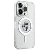 Etui Karl Lagerfeld Karl&Choupette Glitter MagSafe na iPhone 15 Pro - przezroczyste
