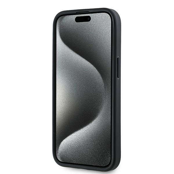 KARL LAGERFELD KLHCP13MPQDSMGK IPHONE 13 6.1" BLACK/BLACK HARDCASE DIAGONAL QUILTED SCRIPT
