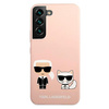 KARL LAGERFELD KLHCS22MSSKCI S22+ S906 HARDCASE LIGHT PINK/LIGHT PINK SILICONE IKONIK KARL & CHUPETTE