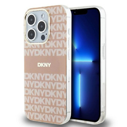DKNY DKHMP15LHRHSEP iPhone 15 Pro6.1" różowy/pink hardcase IML Mono & Stripe MagSafe