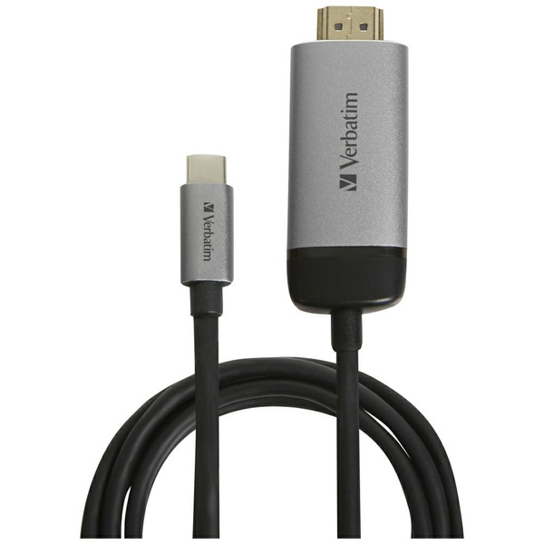 Verbatim Adapter USB-C - HDMI 4K 1.5m    aluminiowy/aluminum 49144