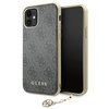 Guess GUHCN61GF4GGR iPhone 11 6,1" / Xrgrey/szary hard case 4G Charms Collection