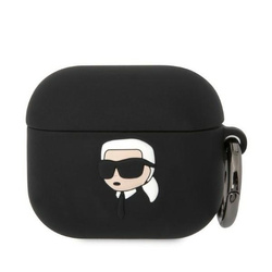 Etui Karl Lagerfeld Silicone Karl Head 3D na AirPods 3 - czarne