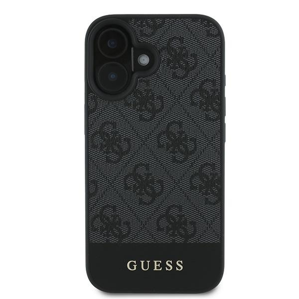 Guess GUHCP16MG4GLGR iPhone 16 Plus 6.7" szary/grey hardcase 4G Bottom Stripe