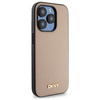 DKNY DKHMP15LPGHLME iPhone 15 Pro 6.1"   beżowy/beige hardcase Grained Metal Logo MagSafe