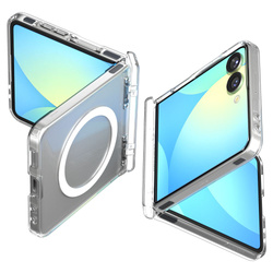 SPIGEN ULTRA HYBRID PRO MAG MAGSAFE GALAXY Z FLIP 7 CLEAR/WHITE