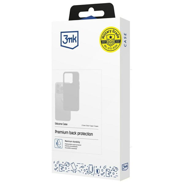 Etui 3MK Silicone Case do Apple iPhone   17 czarny