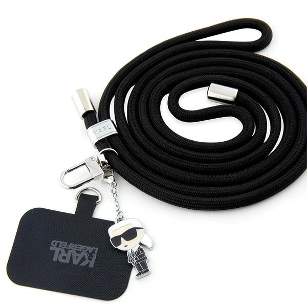 Pasek do telefonu Karl Lagerfeld CBDY Cord - czarny