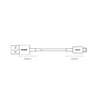 Baseus kabel Superior USB - Lightning 0,25 m 2,4A biały