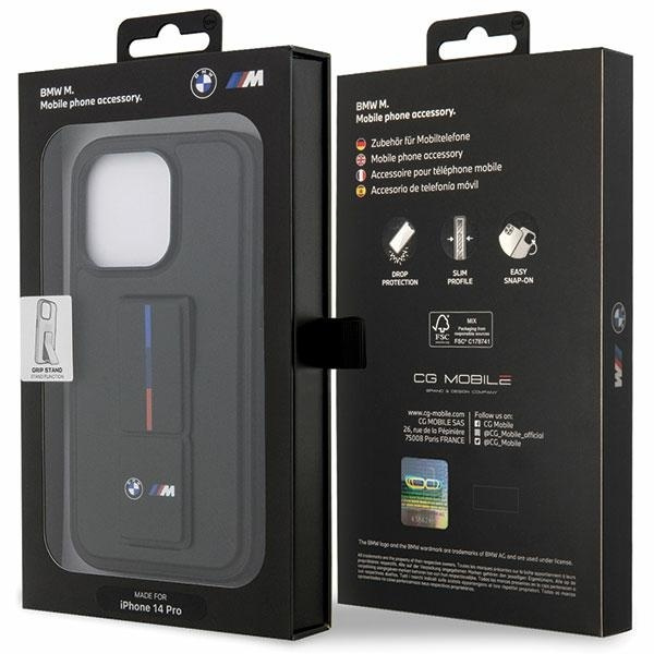 Etui BMW Grip Hot Stamp na iPhone 14 Pro - czarne