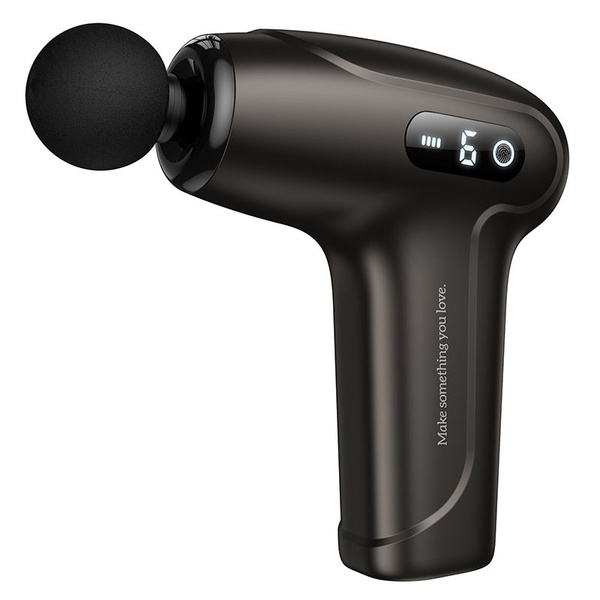 Elektryczny cichy mini masażer GUN Hoco HP51 szary