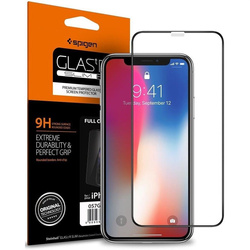 Spigen Glass FC Tempered Glass with Black Frame for iPhone X / XS / 11 Pro
