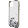 KARL LAGERFELD KLHCP15MLKCNSK IPHONE 15 PLUS / 14 PLUS 6.7" TRANSPARENT HARDCASE LIQUID GLITTER CHOUPETTE