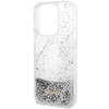 Guess GUHCP14LLCSGSGH iPhone 14 Pro 6.1"biały/white hardcase Liquid Glitter Marble