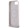 Etui Guess Peony Script Logo MagSafe do  iPhone 16e brązowy
