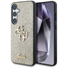 Etui Guess Fixed Glitter Big 4G Metal    Logo do Samsung Galaxy S25+ złoty
