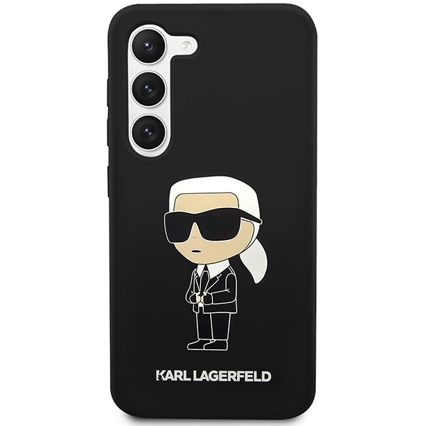 Karl Lagerfeld Silicone Ikonik Case for Samsung Galaxy S23+ - Black