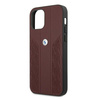 Etui BMW BMHCP12MRSPPR iPhone 12/12 Pro6,1" czerwony/red hardcase Leather Curve Perforate