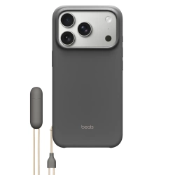 Beats iPhone 17 Pro Kickstand Case with MagSafe and Camera Control - Granite Gray MGY74LL/A open package
