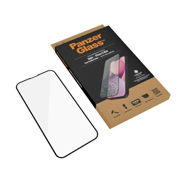 PanzerGlass E2E Privacy iPhone 13 Mini 5,4" Case Friendly Microfracture AntiBacterial czarny/black ProP2744