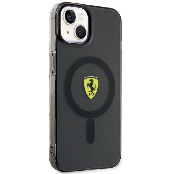 Etui Ferrari Translucent MagSafe na iPhone 14 - czarne