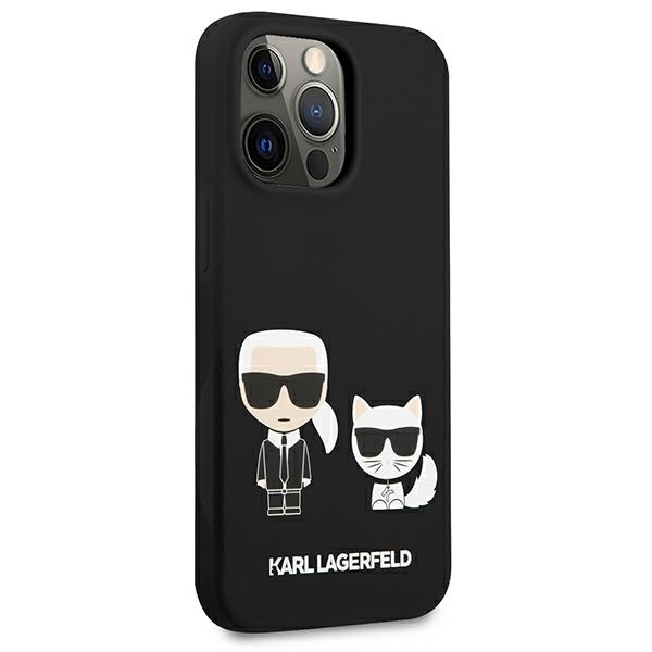KARL LAGERFELD KLHCP13LSSKCK IPHONE 13 PRO / 13  6,1" HARDCASE CZARNY/BLACK SILICONE KARL & CHOUPETTE