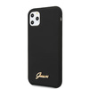 Guess GUHCN65LSLMGBK iPhone 11 Pro Max black/czarny hard case Silicone Vintage Gold Logo