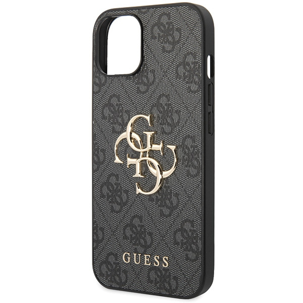 Guess GUHCP15S4GMGGR iPhone 15 / 14 / 13 6.1" szary/grey hardcase 4G Big Metal Logo