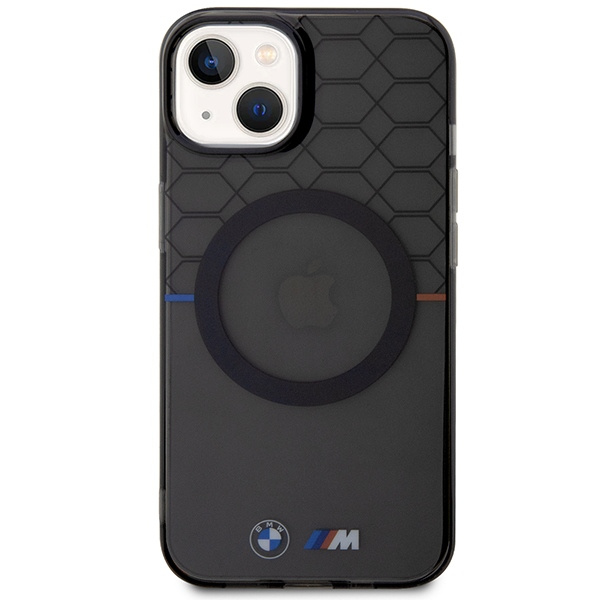 BMW BMHMP13MHGPK iPhone 13 / 14 / 15 6.1" szary/grey Pattern MagSafe