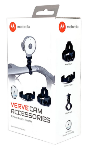 KAMERA SPORTOWA MOTOROLA VERVECAM WODOODPORNA + AKCESORIA BIAŁY