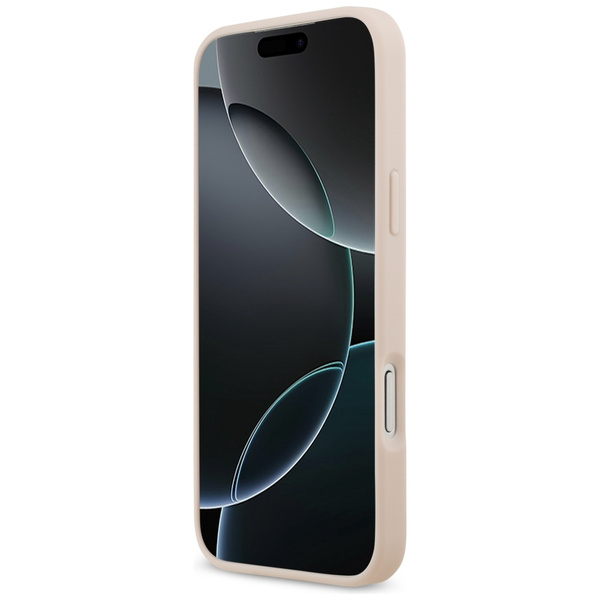 Etui Guess Grained Big 4G & Classic Logo do iPhone 17 Pro Max różowy