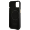 Guess GUHMP14MU4GPRK iPhone 14 Plus / 15 Plus 6.7" czarny/black hard case 4G Logo Plate MagSafe