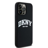 DKNY DKHMP15XSNYACH iPhone 15 Pro Max6.7" czarny/black hardcase Liquid Silicone White Printed Logo MagSafe
