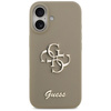 Etui Guess Silicone Big 4G Script do     iPhone 17 brązowy