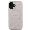 Guess GUHMP16MPSAPSMEP iPhone 16 Plus6.7" różowy/pink hardcase Saffiano Peony Classic Logo MagSafe