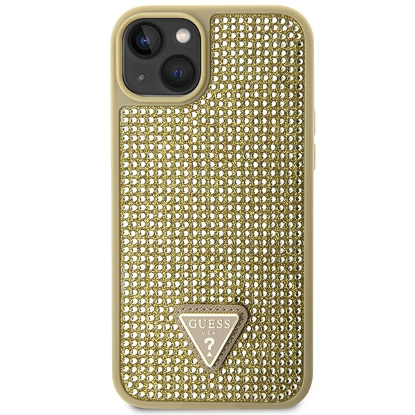 Guess GUHCP14MHDGTPD iPhone 14 Plus / 15 Plus 6.7" złoty/gold hardcase Rhinestone Triangle