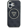 Etui Guess IML Metal Glitter 4G Circle   Triangle MagSafe do iPhone 16 czarny