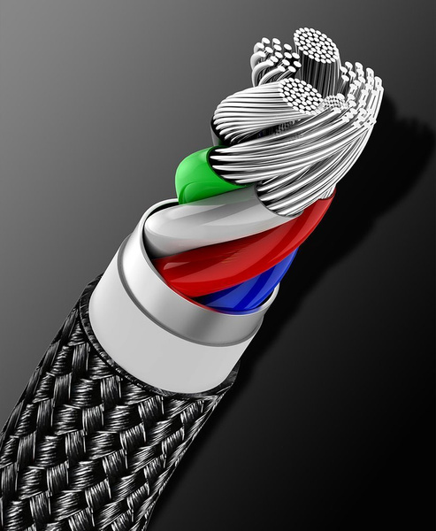 Baseus CATLWJ-A01 Lightning - USB-C PD 20W 480Mb/s 2m cable - black