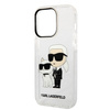 KARL LAGERFELD KLHCP14XHNKCTGT IPHONE 14 PRO MAX 6,7" TRANSPARENT HARDCASE GLITTER KARL&CHOUPETTE