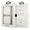 Guess GUHCP13SKC4GBGO iPhone 13 mini5,4" Transparent hardcase 4G Brown Strap Gold Chain